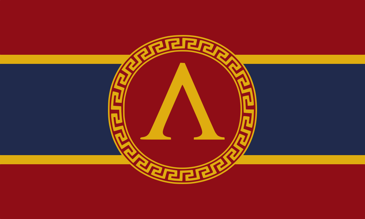 spartan war flag